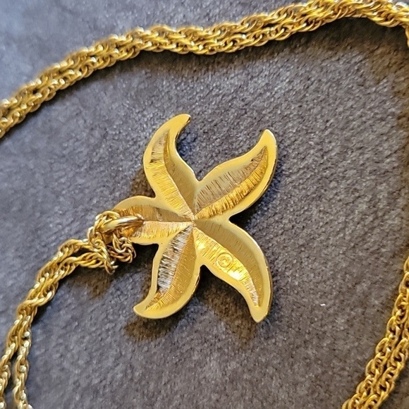 VTG AVON 1987 Starfish Pendant Chain Necklace - Picture 5 of 5